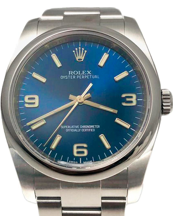 Rolex Oyster Perpetual 36MM Blue Dial Oyster Bracelet (116000)