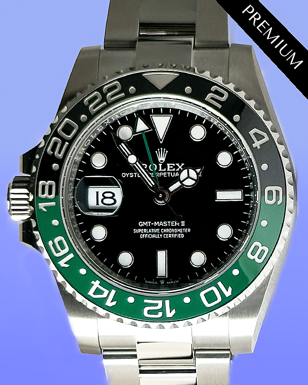 2024 Rolex GMT-Master II "Sprite" 40MM Black Dial Oyster Bracelet (126720VTNR)