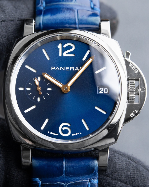 2022 Panerai Luminor Due 38MM Blue Dial Leather Strap (PAM01273)