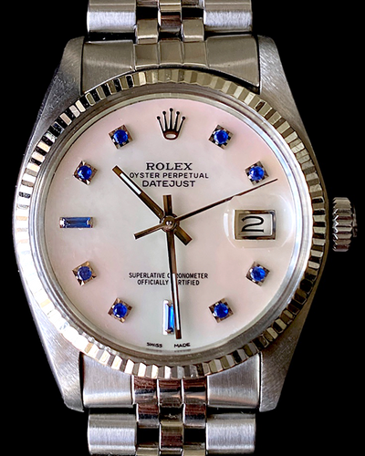 1978 (5 Mil Serial) Rolex Datejust 36MM Aftermarket Mother Of Pearl Dial Jubilee Bracelet (16014)