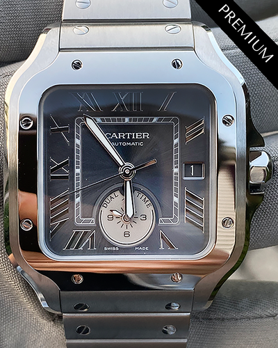 2024 Cartier Santos De Cartier 40MM Grey Dial Steel Bracelet (WSSA0076)