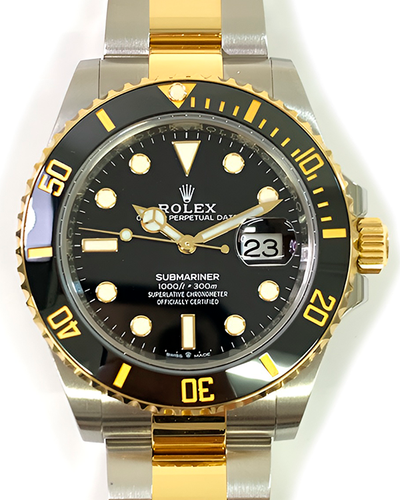 2021 Rolex Submariner Date 40MM Black Dial Two-Tone Oyster Bracelet (126613LN)