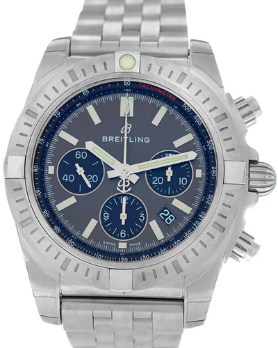 Breitling Chronomat 44MM Grey Dial Steel Bracelet (AB0115101F1A1)