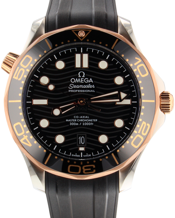 2024 Omega Seamaster Diver 300M 42MM Black Dial Rubber Strap (210.22.42.20.01.002)