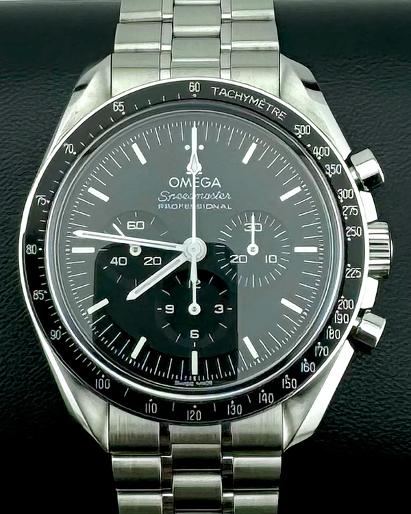 No Reserve - 2021 Omega Speedmaster Professional Moonwatch 42MM Black Dial Steel Bracelet (310.30.42.50.01.002)