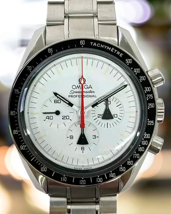 Omega Speedmaster Professional Moonwatch "Alaska Project" L.E. 42MM White Dial Steel Bracelet (311.32.42.30.04.001)