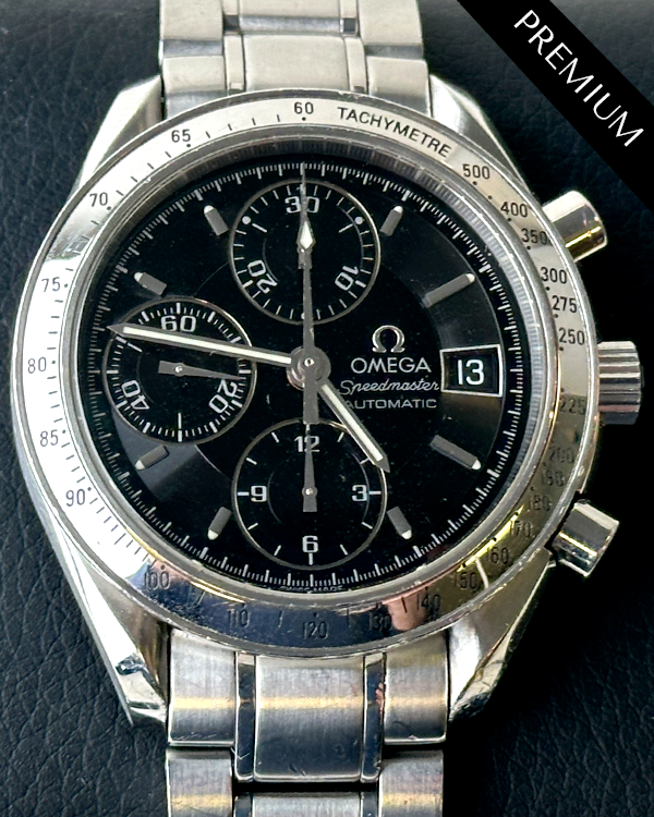 Omega Speedmaster Date 39MM Black Dial Steel Bracelet (3513.50.00)