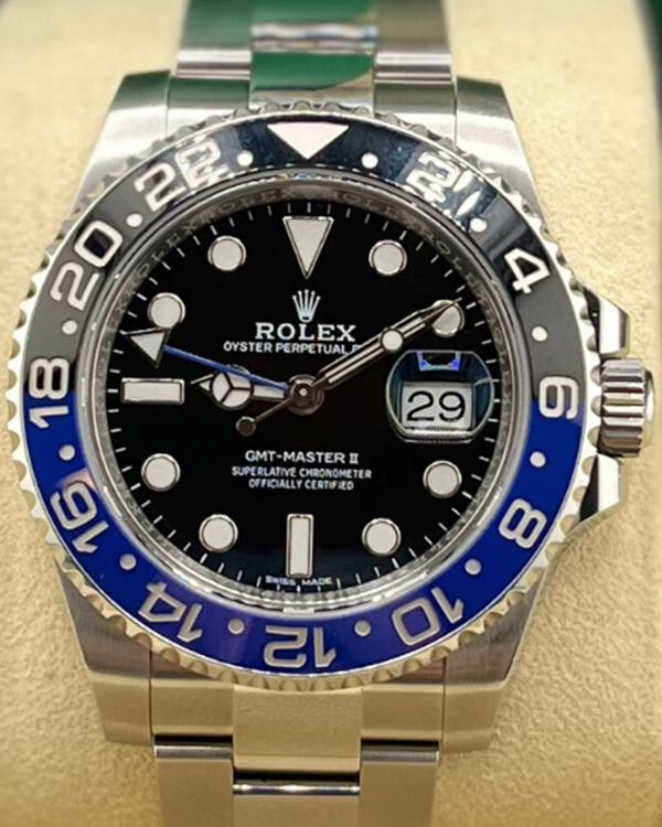 2018 Rolex GMT Master II "Batman" Oystersteel Black Dial (116710BLNR)