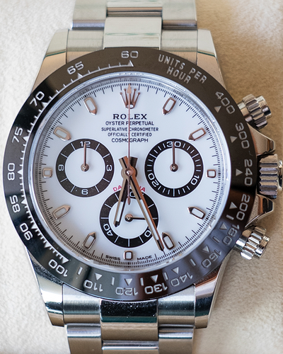 Rolex Cosmograph Daytona "Panda" 40MM White Dial Oyster Bracelet (116500LN)