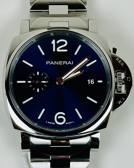 2023 Panerai Luminor Due 42MM Blue Dial Steel Bracelet (PAM01124)