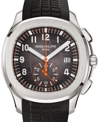 2021 Patek Philippe Aquanaut Chronograph 42.2MM Black Dial Rubber Strap (5968A-001)