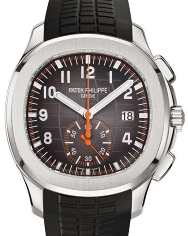 2021 Patek Philippe Aquanaut Chronograph 42.2MM Black Dial Rubber Strap (5968A-001)