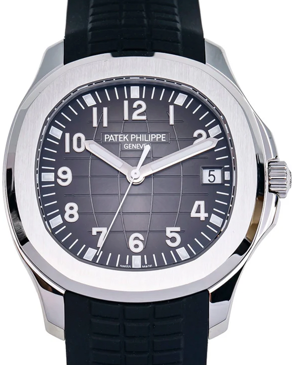 2021 Patek Philippe Aquanaut Travel Time 40.8MM Black Dial Rubber Strap (5167A-001)