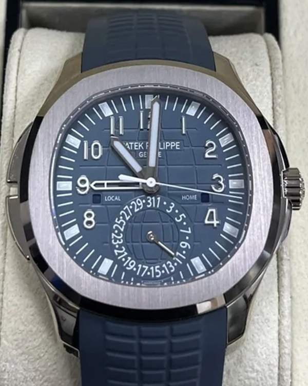 2024 Patek Philippe Aquanaut 40MM Blue/Grey Dial Rubber Strap (5164G-001)