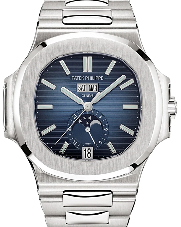 2020 Patek Philippe Nautilus Annual Calendar 40.5MM Blue dial Steel Bracelet (5726/1A-014)