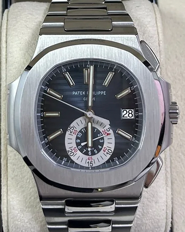 2007 Patek Philippe Nautilus 40.5MM Blue Dial Steel Bracelet (5980/1A-001)