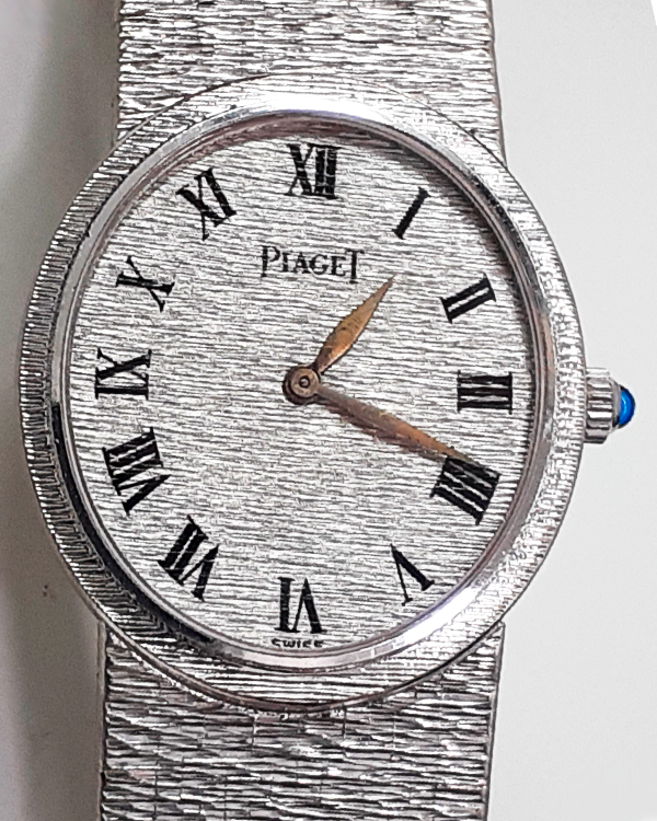 Piaget Classique 24MM Silver Dial White Gold Bracelet (9821 A6)