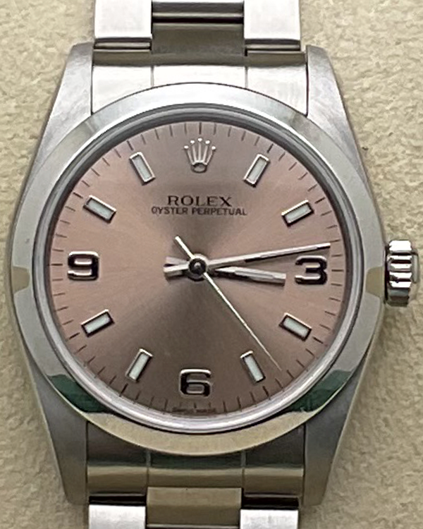 Rolex Oyster Perpetual 31 Steel Salmon Dial (77080)