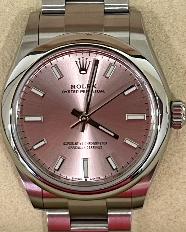 2022 Rolex Oyster Perpetual 31 Oystersteel Pink Dial (277200)