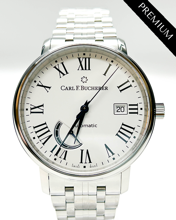 Carl F. Bucherer Adamavi 40MM White Dial Steel Bracelet (00.10323.08.21.21)