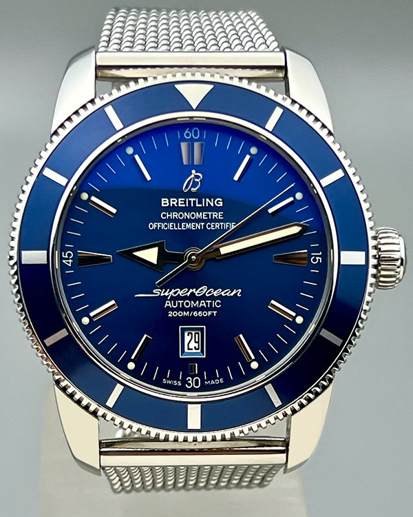 No Reserve - Breitling Superocean Heritage S.E. 46MM Blue Dial Steel Bracelet (A17320)