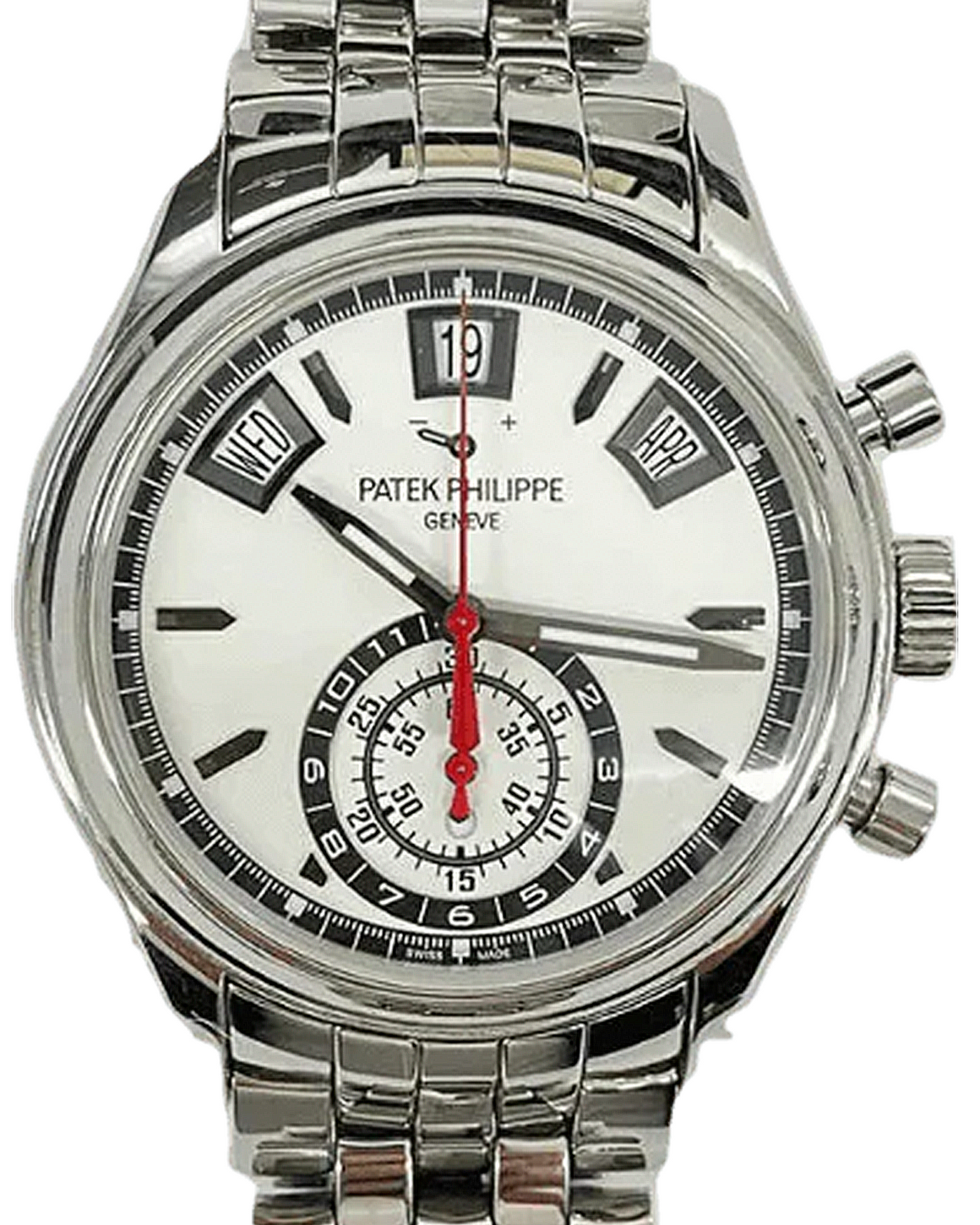 Patek Philippe Complications Annual Calendar 40.5MM White Dial Steel Bracelet (5960/1A-001)