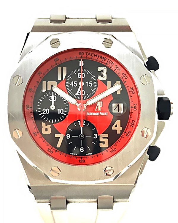 2010 Audemars Piguet Royal Oak Offshore 42MM Red Dial Aftermarket Rubb ...