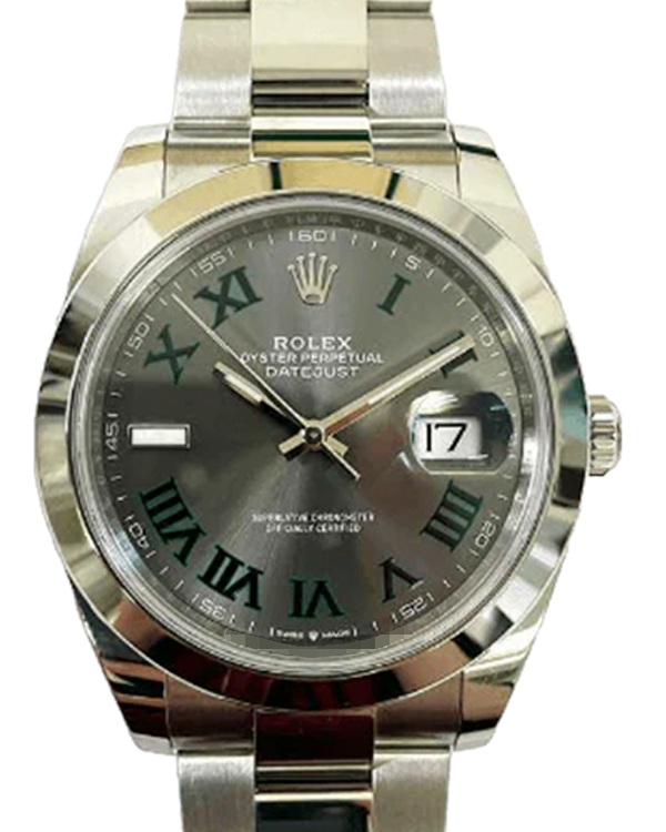 2024 Rolex Datejust "Wimbledon" 41MM Slate Dial Oyster Bracelet (126300)