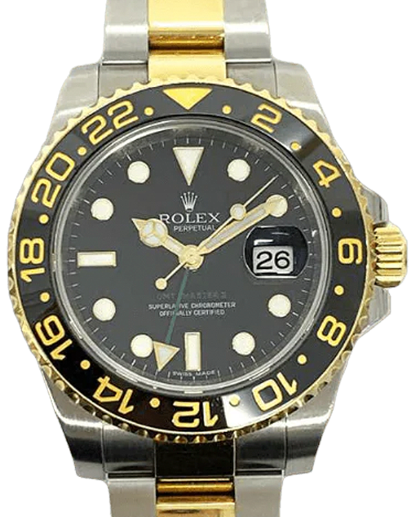 2011 Rolex GMT-Master II 40MM Black Dial Two-Tone Oyster Bracelet (116713LN)