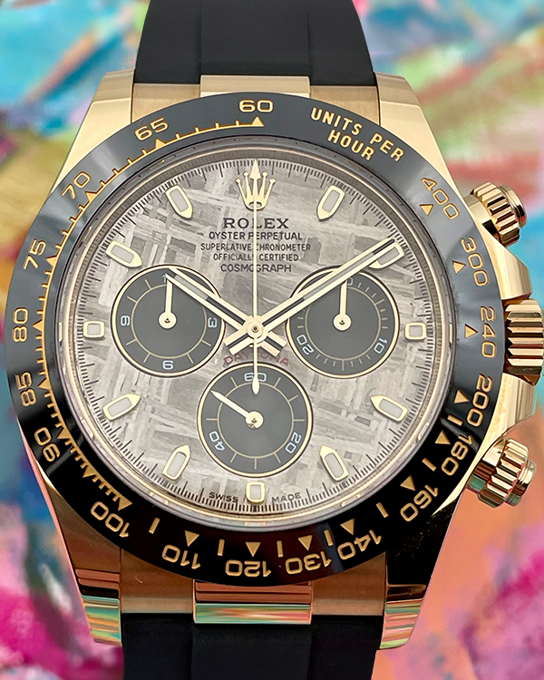 2022 Rolex Cosmograph Daytona 40MM Meteorite Dial Oysterflex Strap (116518LN)