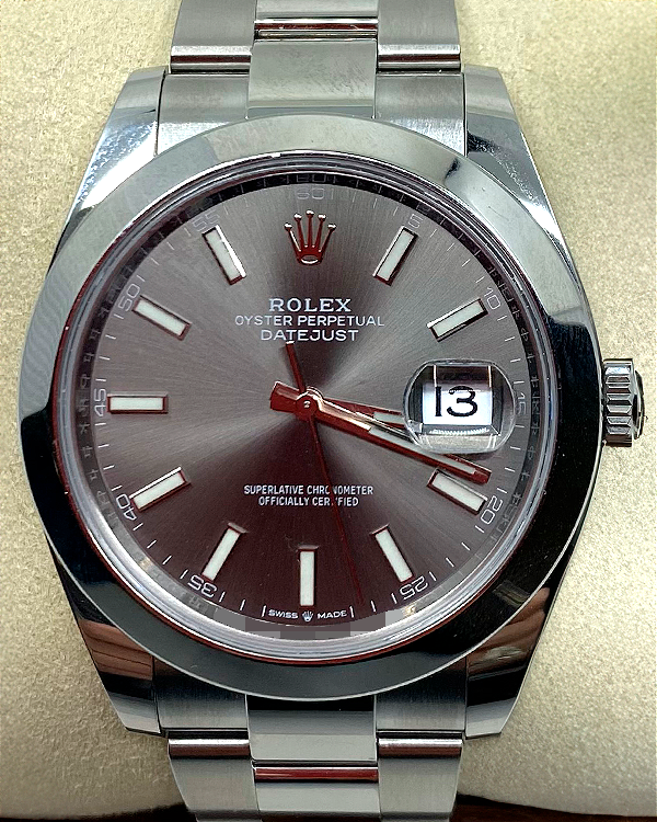 2022 Rolex Datejust 41MM Slate Dial Oyster Bracelet (126300)