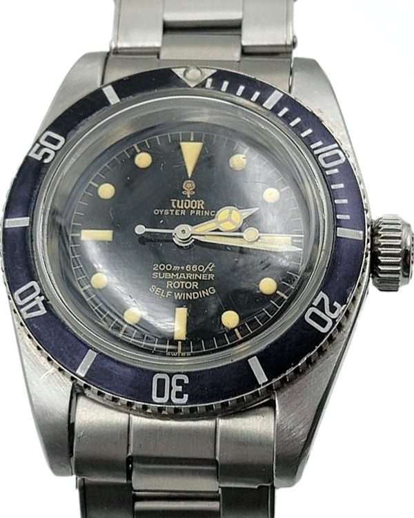 1958 Tudor Submariner Big Crown 37MM Black Dial Steel Bracelet (7924)