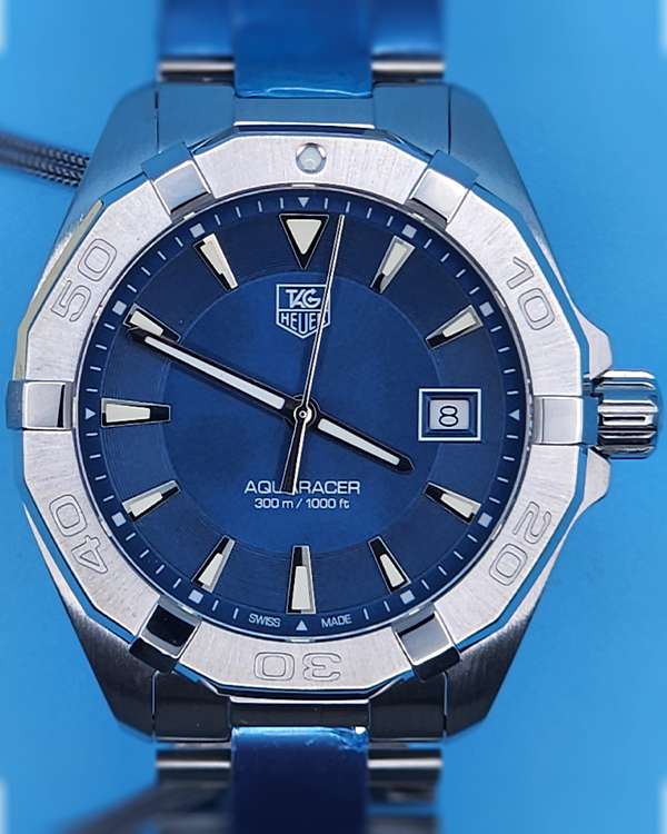 TAG Heuer Aquaracer 41MM Quartz Blue Dial Steel Bracelet (WAY1112.BA0928)