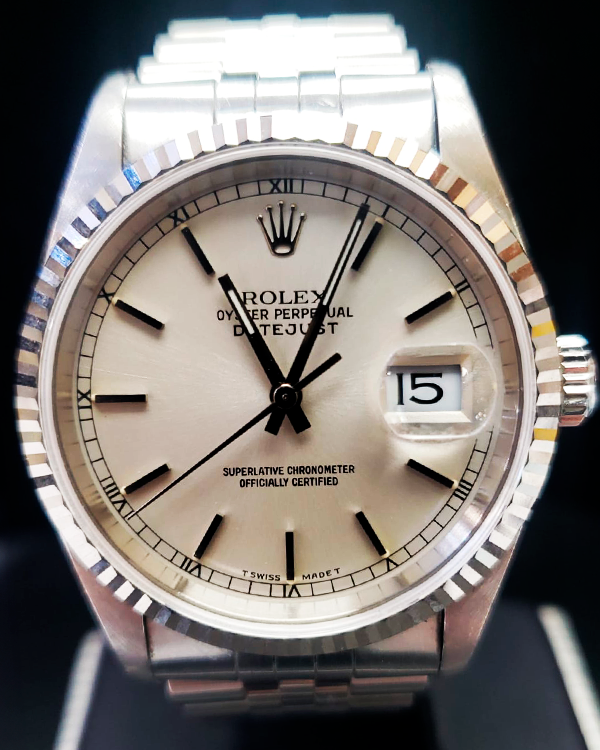 Rolex Datejust 36MM White Dial Jubilee Bracelet (16234)