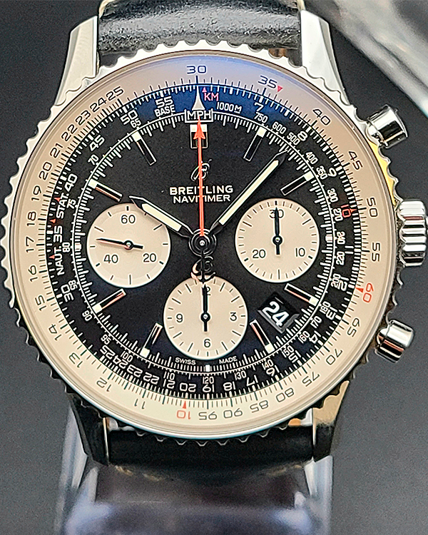 2020 Breitling Navitimer 43MM Black Dial Leather Strap (AB0121211B1A1)