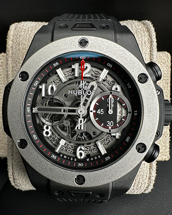 2018 Hublot Big Bang Unico 45MM Skeleton Dial Rubber Strap (411.CI.1170.RX.YOS16)