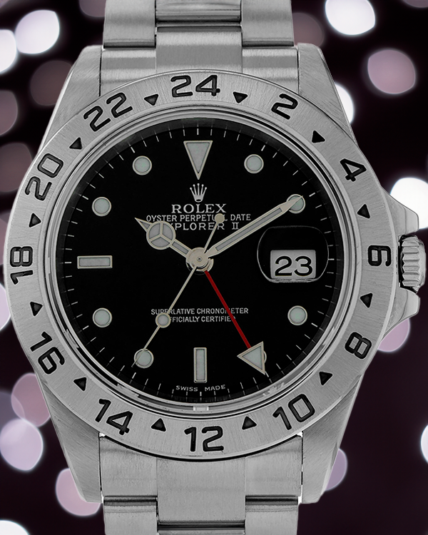 2004 Rolex Explorer II 40MM Black Dial Steel Bracelet (16570)