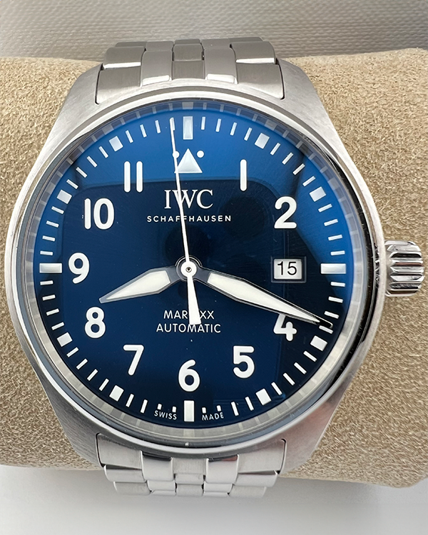 2023 IWC Pilot Mark 40MM Blue Dial Steel Bracelet (IW328204)