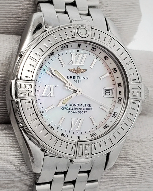 Breitling B-Class Cockpit 31MM Quartz Mother Of Pearl Dial Steel Bracelet (A71365)