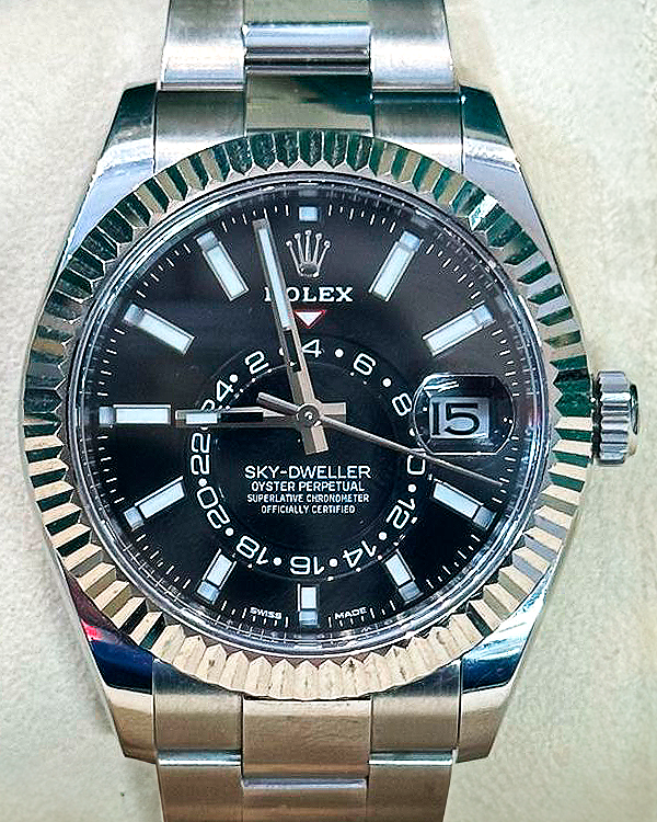 2020 Rolex Sky-Dweller 42MM Black Dial Oyster Bracelet (326934)