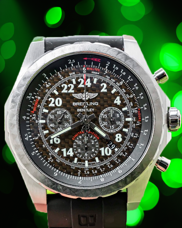 2017 Breitling Bentley L.E. 49MM Black Dial Rubber Strap (AB022022/BC84)