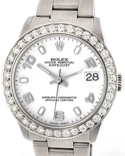 Rolex Datejust 31MM White Dial Oyster Bracelet (68240)