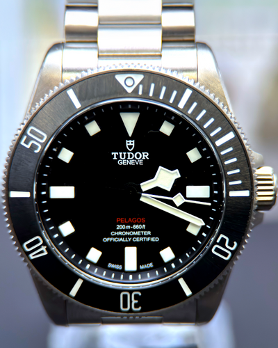 2022 Tudor Pelagos 39MM Black Dial Titanium Bracelet (M25407N-0001)