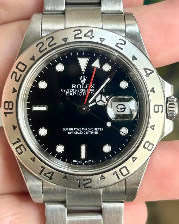 Rolex Explorer II 40MM Black Dial Oyster Bracelet (16570)