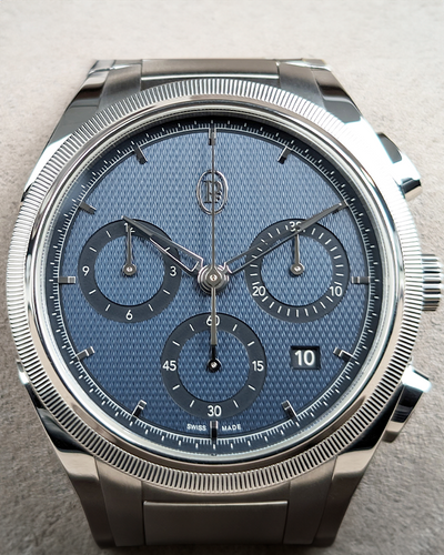 2023 Parmigiani Fleurier Tonda Pf Chronograph 42MM Milano Blue Dial Steel Bracelet (PFC915-1020001-100182)