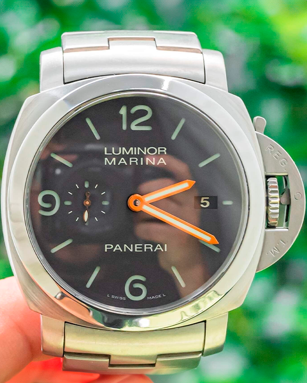 Panerai Luminor Marina 1950 3 Days Automatic Limited Edition 44MM Brown Dial Titanium Bracelet (PAM00352)