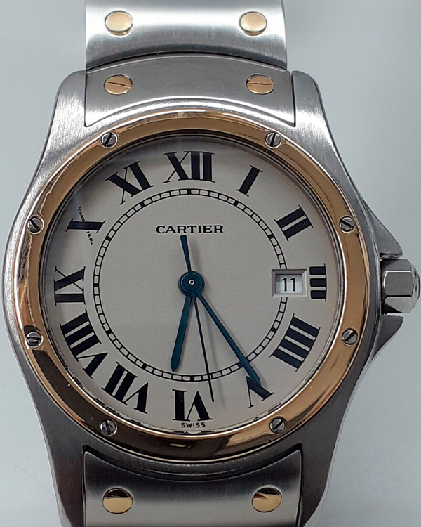 Cartier Santos Ronde De Cartier 30MM Quartz Silver Dial Two-Tone Bracelet (1551)