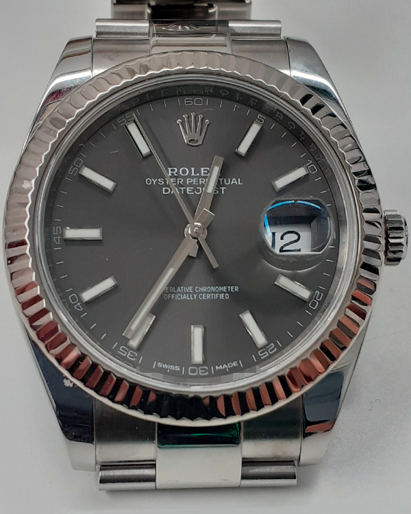 Rolex Datejust 41MM Black Dial Steel Bracelet (126334)