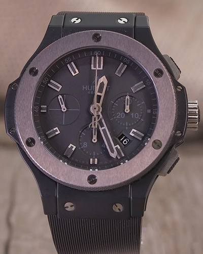 Hublot Big Bang Ice Bang 44MM Black Dial Rubber Strap (301.CK.1140.RX)