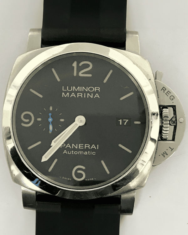 2018 Panerai Luminor Marina 1950 3 Days Automatic 44MM Black Dial Rubber Strap (PAM01312)